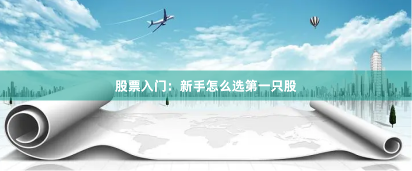 股票入门：新手怎么选第一只股